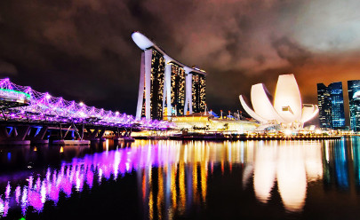 Вечерний Сингапур в Сингапуре