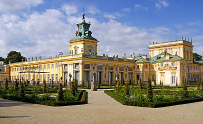 Дворцово-парковые ансамбли Варшавы в Польше
