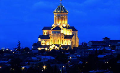Вечерний Тбилиси в Грузии