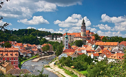 Экскурсия в город Чешский Крумлов и замок Глубока над Влтавой в Чехии